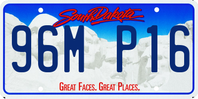SD license plate 96MP16