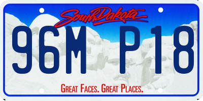 SD license plate 96MP18