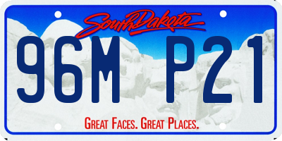 SD license plate 96MP21