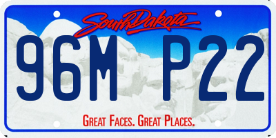 SD license plate 96MP22