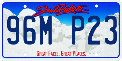 SD license plate 96MP23