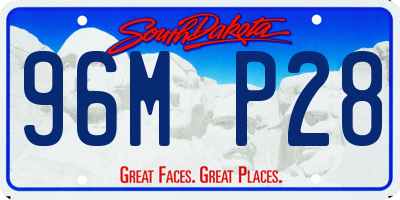 SD license plate 96MP28