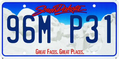 SD license plate 96MP31