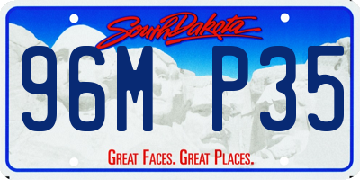 SD license plate 96MP35
