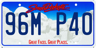 SD license plate 96MP40