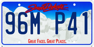 SD license plate 96MP41