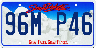 SD license plate 96MP46