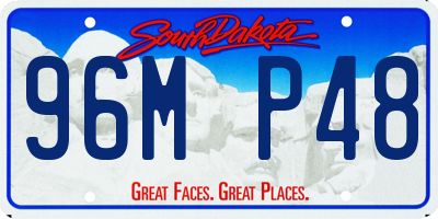 SD license plate 96MP48