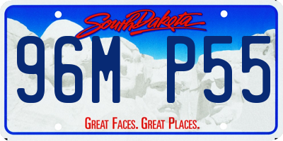 SD license plate 96MP55