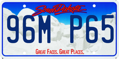 SD license plate 96MP65