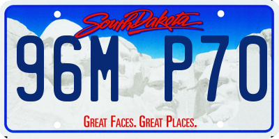 SD license plate 96MP70