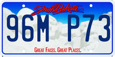 SD license plate 96MP73