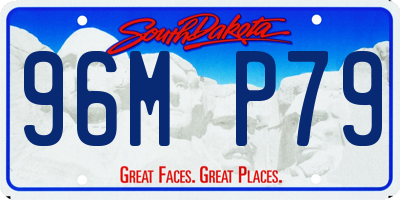 SD license plate 96MP79