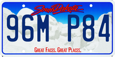 SD license plate 96MP84