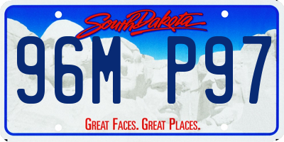 SD license plate 96MP97