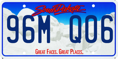 SD license plate 96MQ06