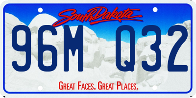 SD license plate 96MQ32