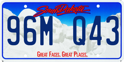SD license plate 96MQ43