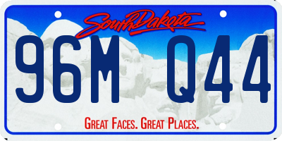 SD license plate 96MQ44