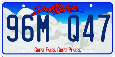 SD license plate 96MQ47