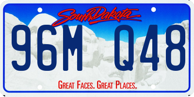 SD license plate 96MQ48