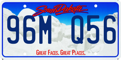 SD license plate 96MQ56