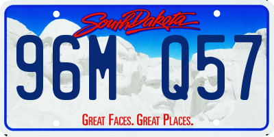 SD license plate 96MQ57