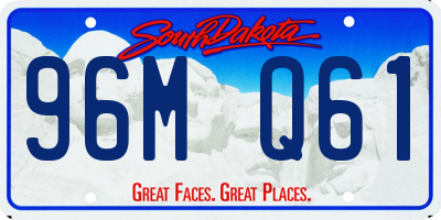 SD license plate 96MQ61