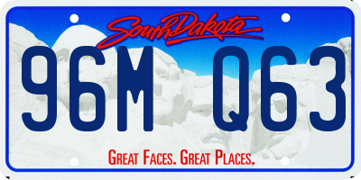 SD license plate 96MQ63