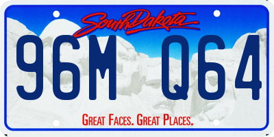 SD license plate 96MQ64