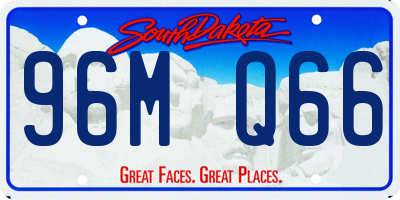 SD license plate 96MQ66
