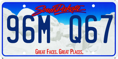 SD license plate 96MQ67