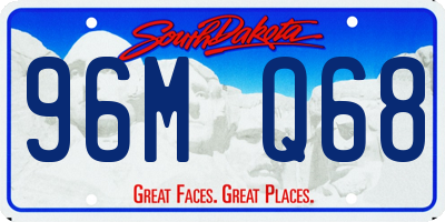 SD license plate 96MQ68