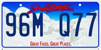 SD license plate 96MQ77