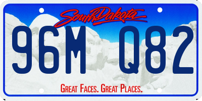 SD license plate 96MQ82