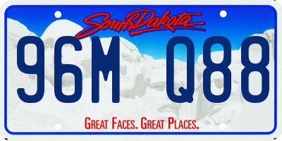 SD license plate 96MQ88
