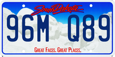 SD license plate 96MQ89