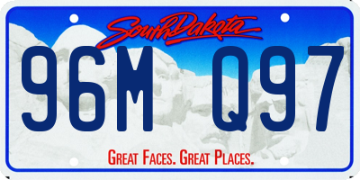 SD license plate 96MQ97