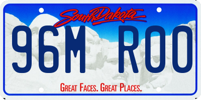 SD license plate 96MR00