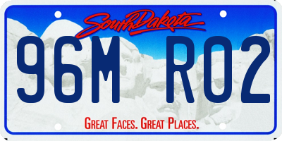 SD license plate 96MR02