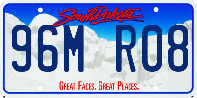 SD license plate 96MR08