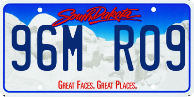 SD license plate 96MR09