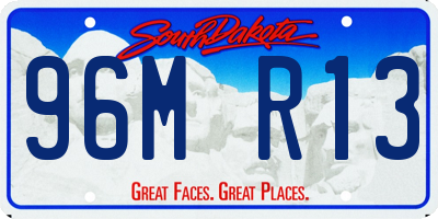 SD license plate 96MR13