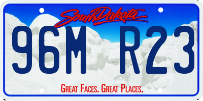 SD license plate 96MR23