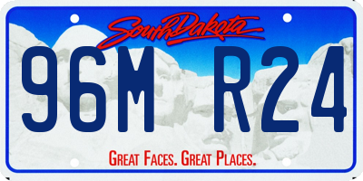 SD license plate 96MR24