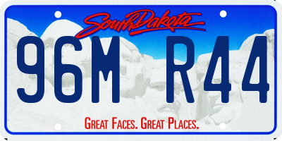 SD license plate 96MR44