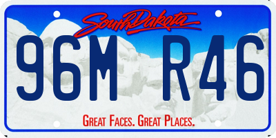 SD license plate 96MR46