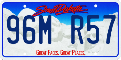 SD license plate 96MR57