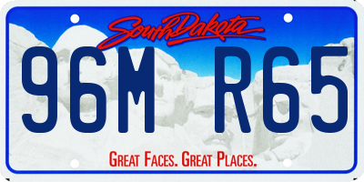 SD license plate 96MR65