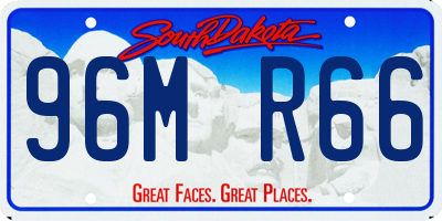 SD license plate 96MR66